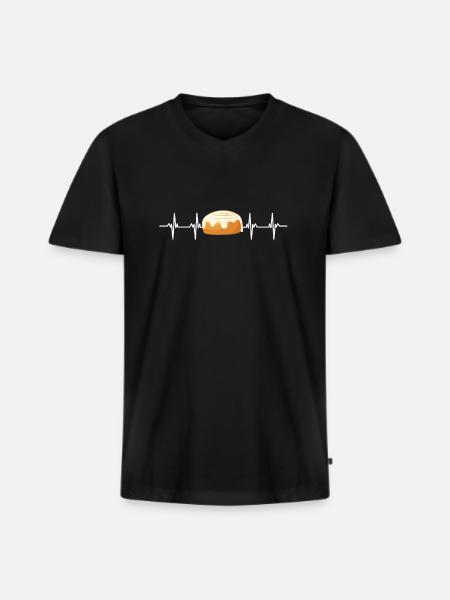 Cinnamon Roll And Cinnamon Buns - Men's Premium Organic T-shirt with V-neck - black