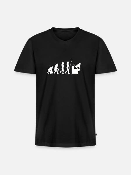 I Poop A Lot - Men's Premium Organic T-shirt with V-neck - black
