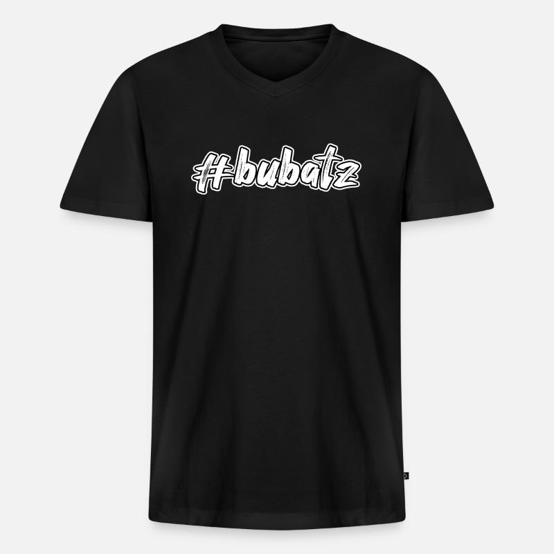 #bubatz - Männer Premium Bio T-Shirt mit V-Ausschnitt - Schwarz