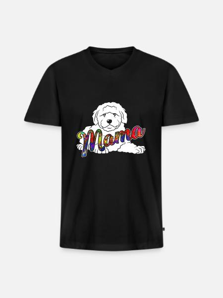 Goldendoodle Goldendoodle Mama - Men's Premium Organic T-shirt with V-neck - black