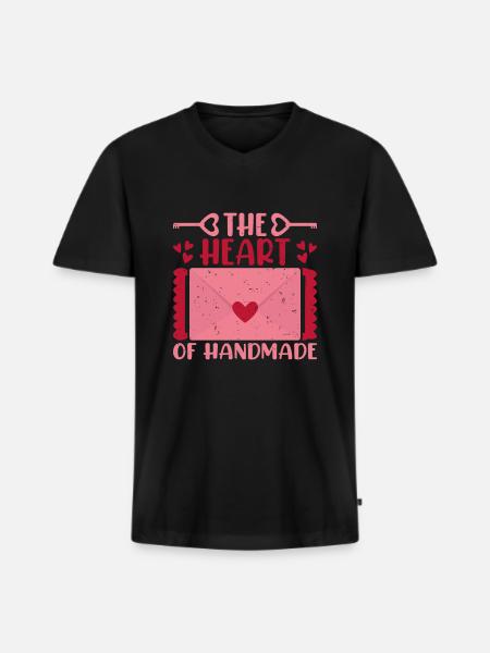 Card Crafting Artist Gift Idea - Men's Premium Organic T-shirt with V-neck - black