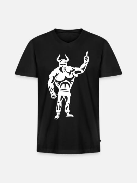 Vikings Hardstyle - T-shirt encolure en V Premium bio Homme - noir