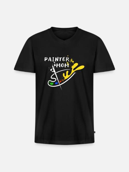 Painter Craftsman Profession Quote Gift - Men's Premium Organic T-shirt with V-neck - black