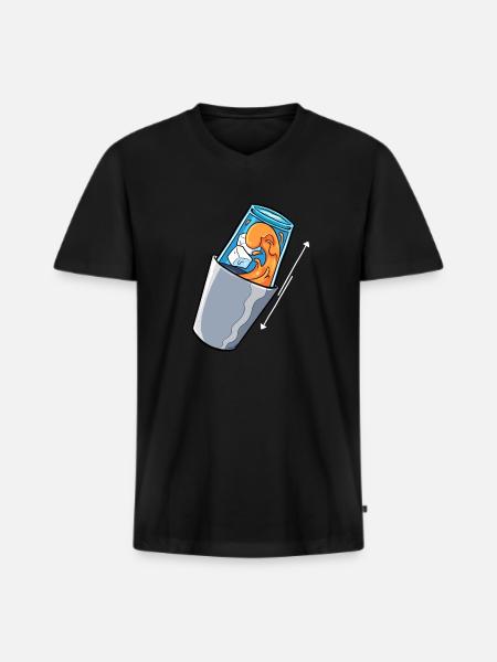 Bartender Mix Cocktail Barkeeper - Men's Premium Organic T-shirt with V-neck - black