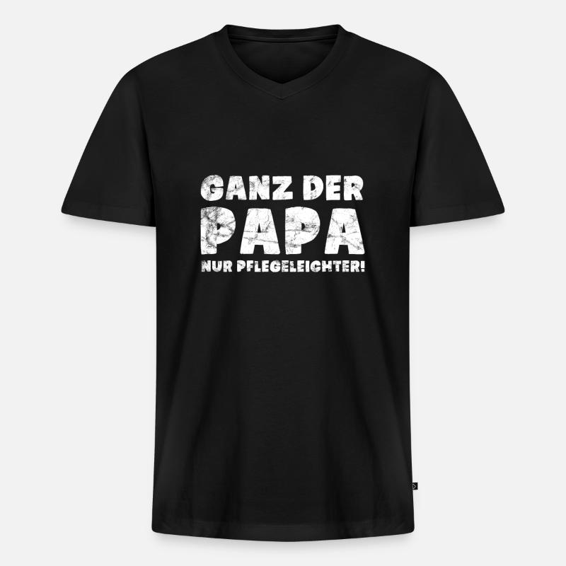 Sohn Junge Geschenk - Männer Premium Bio T-Shirt mit V-Ausschnitt - Schwarz