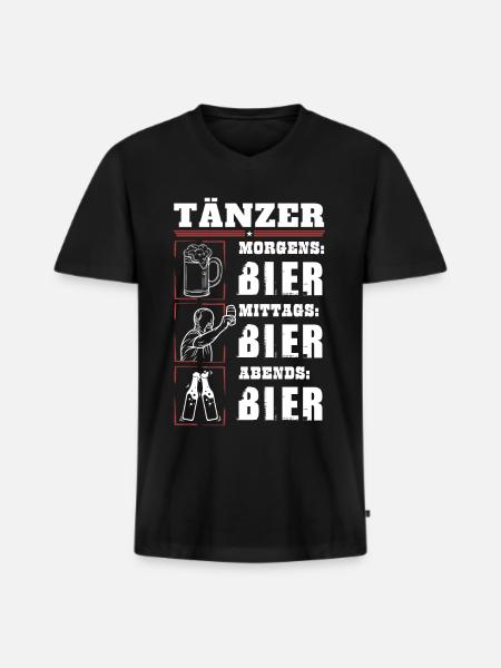 Mon quotidien de danseuse - T-shirt encolure en V Premium bio Homme - noir