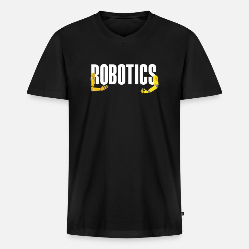 Robotics Robot Programmer - Men's Premium Organic T-shirt with V-neck - black