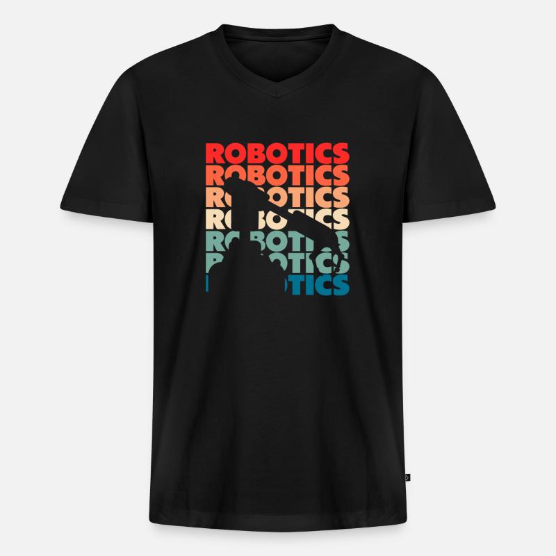 Robotics Robot Programmer - Men's Premium Organic T-shirt with V-neck - black