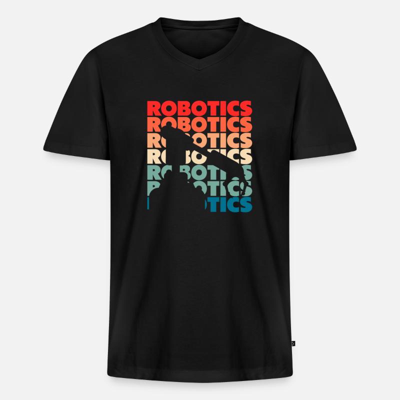 Robotics Robot Programmer - Men's Premium Organic T-shirt with V-neck - black
