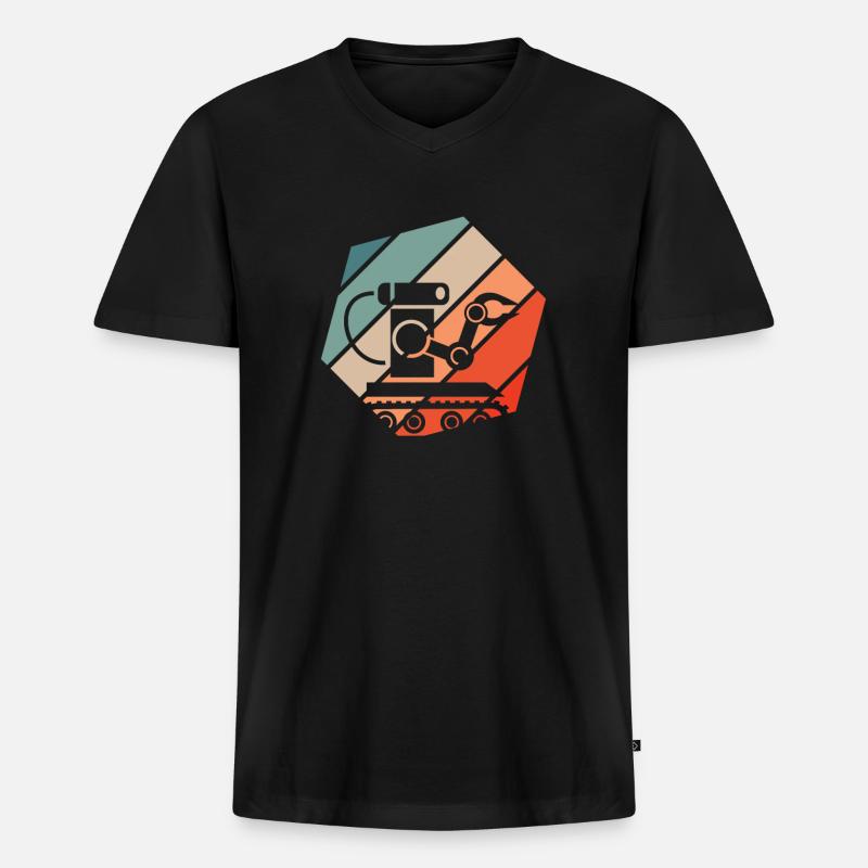 Robotics Robot Programmer - Men's Premium Organic T-shirt with V-neck - black