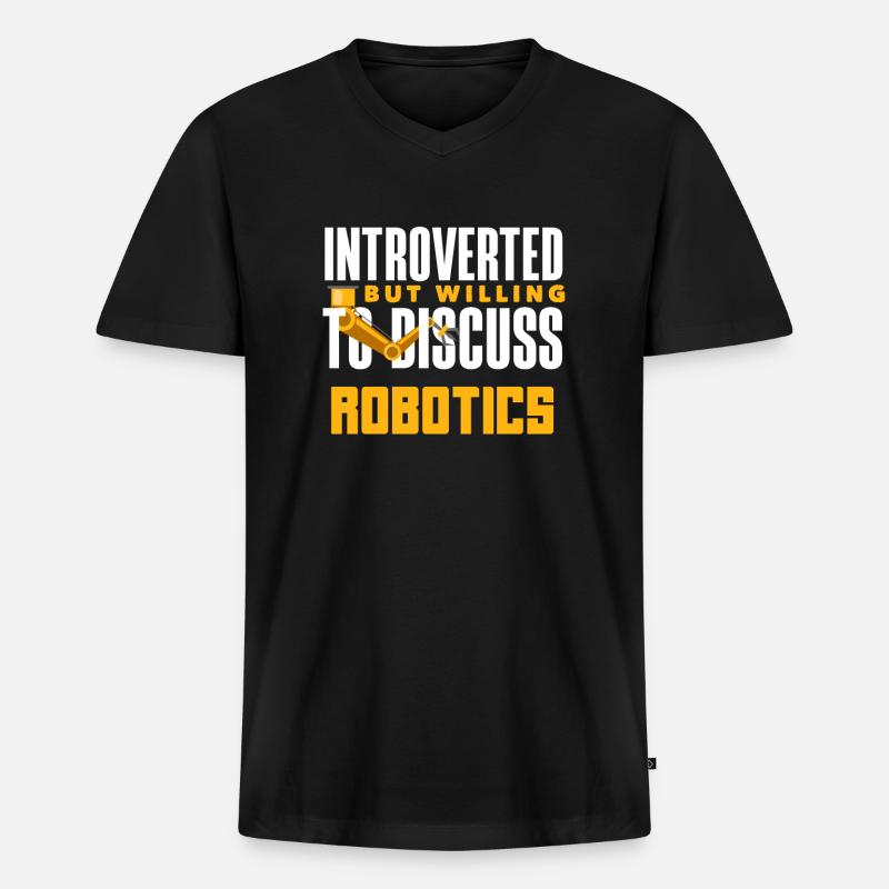 Robotics Robot Programmer - Men's Premium Organic T-shirt with V-neck - black