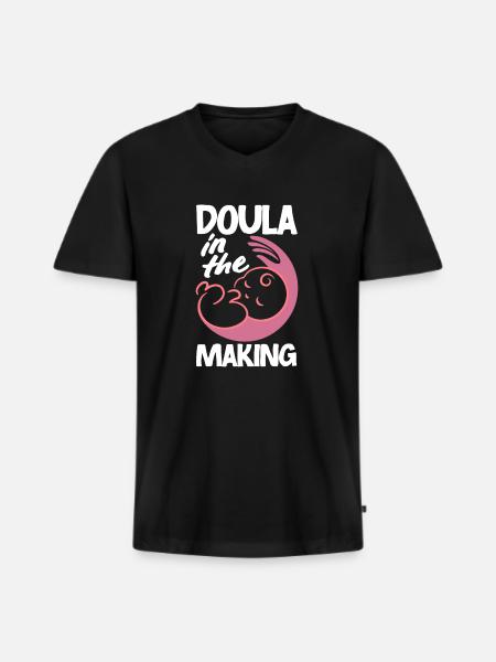Doula Gift Doula Doulas - Men's Premium Organic T-shirt with V-neck - black