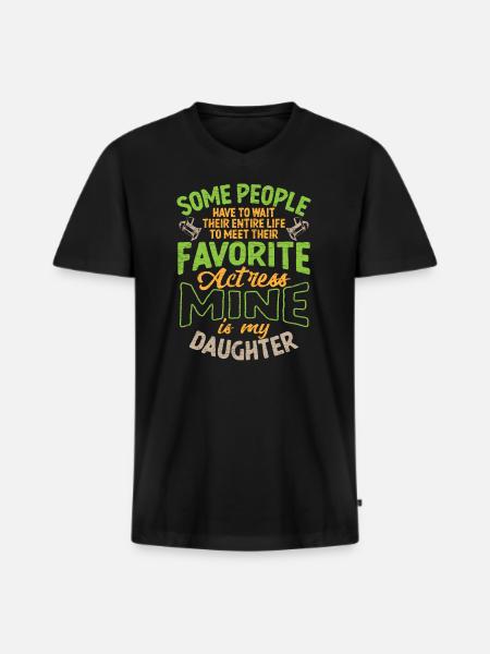 Schauspielerin Theater Geschenk - Männer Premium Bio T-Shirt mit V-Ausschnitt - Schwarz