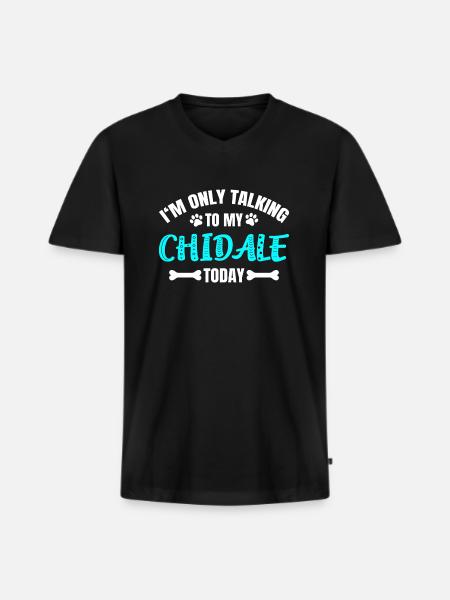 Chidale - Men's Premium Organic T-shirt with V-neck - black