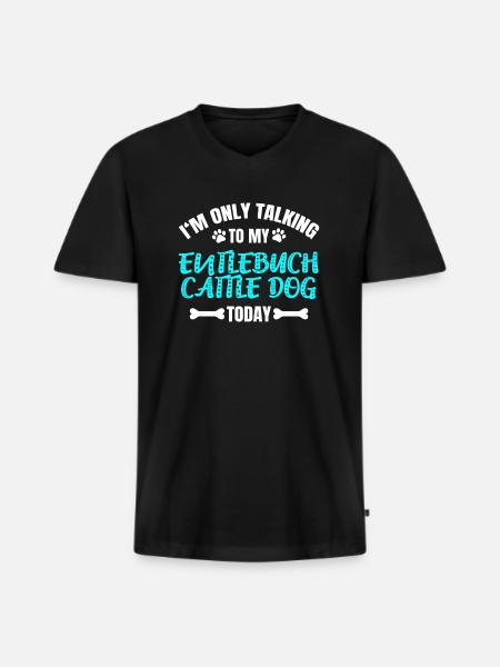 Entlebuch Cattle Dog - Men's Premium Organic T-shirt with V-neck - black