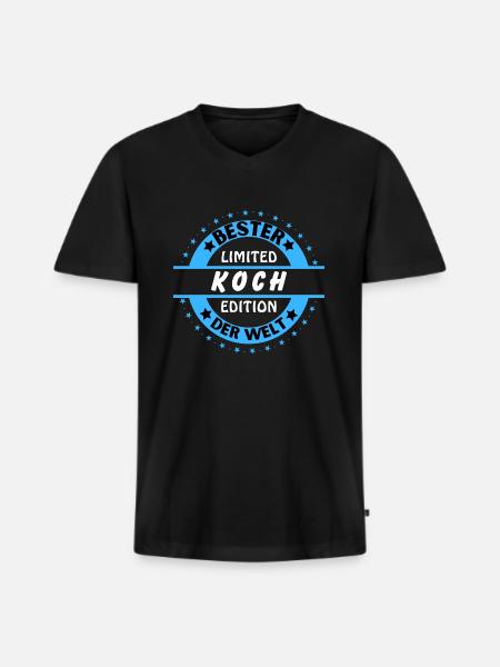 Meilleur chef du monde - T-shirt encolure en V Premium bio Homme - noir