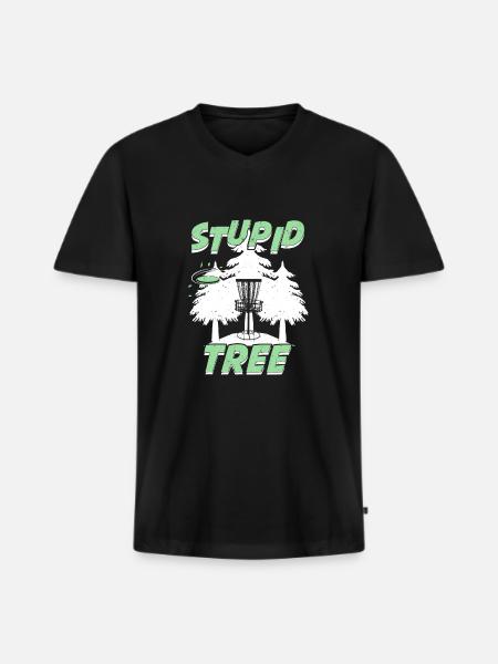 Lustiges Discgolf Discgolfer Geschenk - Männer Premium Bio T-Shirt mit V-Ausschnitt - Schwarz