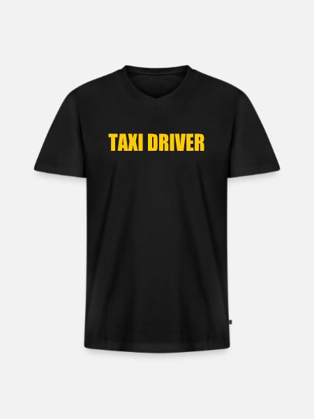 Taxi driver - Men's Premium Organic T-shirt with V-neck - black