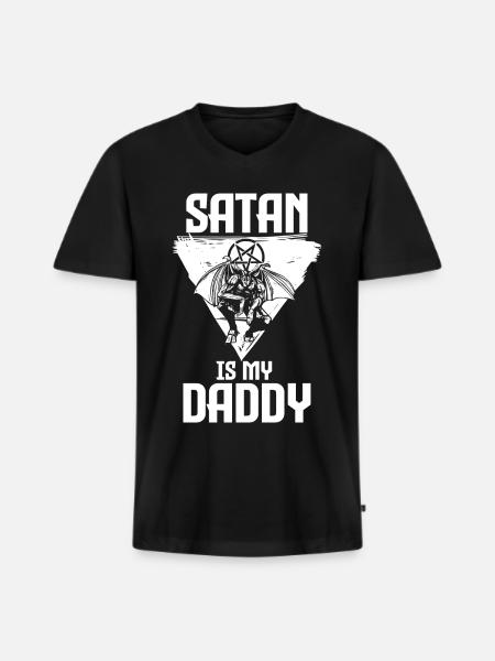 Satanism | Satanist Satan Pentagram Gifts - Men's Premium Organic T-shirt with V-neck - black