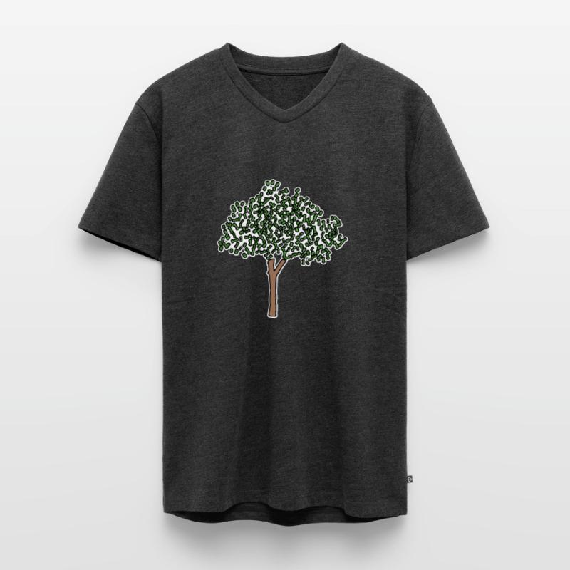 Binary Tree Admin Hacker Coder Programmierer Männer Premium Bio T-Shirt mit V-Ausschnitt