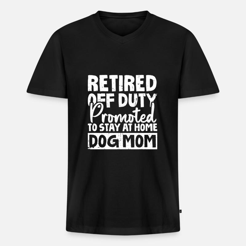 Rentner Rente - Männer Premium Bio T-Shirt mit V-Ausschnitt - Schwarz