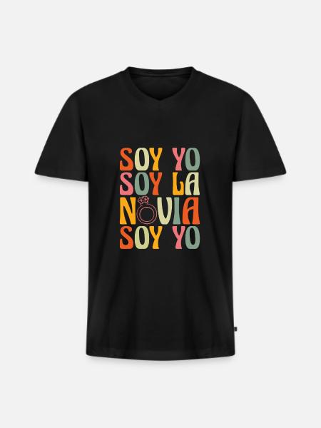 Bachelorette Party Jga - Männer Premium Bio T-Shirt mit V-Ausschnitt - Schwarz