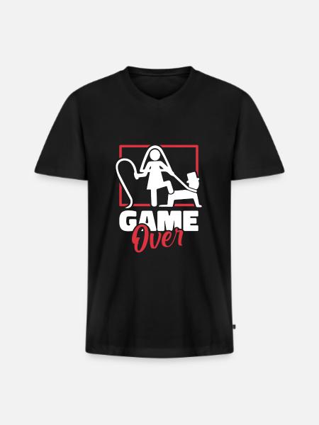 Bachelorette Party Jga - Männer Premium Bio T-Shirt mit V-Ausschnitt - Schwarz