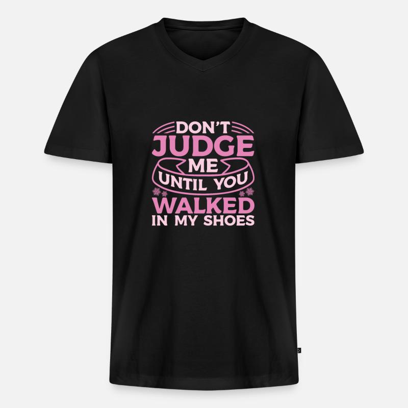 Mama Mutter - Männer Premium Bio T-Shirt mit V-Ausschnitt - Schwarz