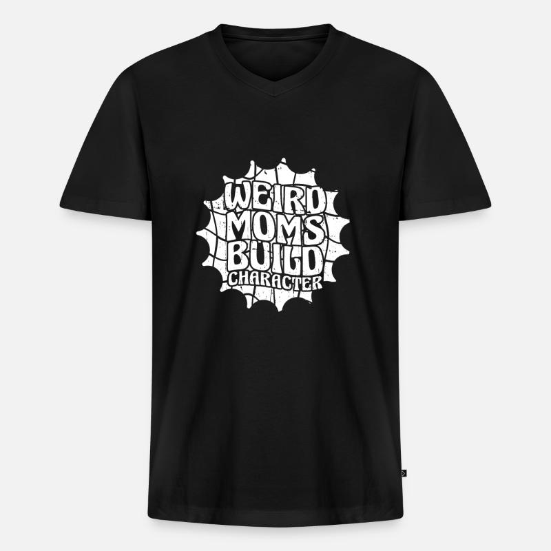 Mama Mutter - Männer Premium Bio T-Shirt mit V-Ausschnitt - Schwarz