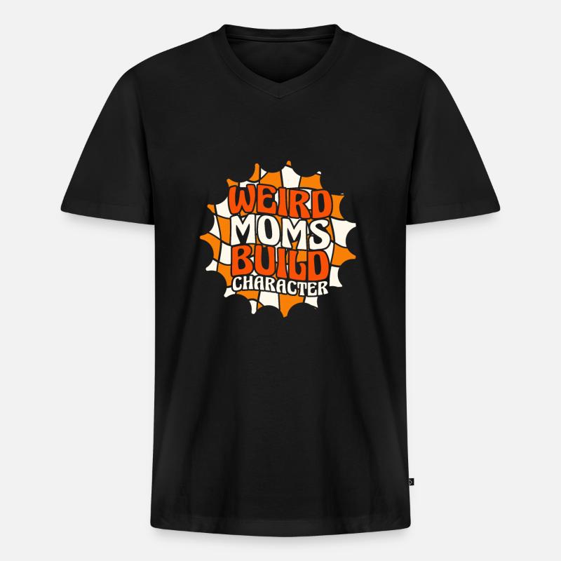 Mama Mutter - Männer Premium Bio T-Shirt mit V-Ausschnitt - Schwarz