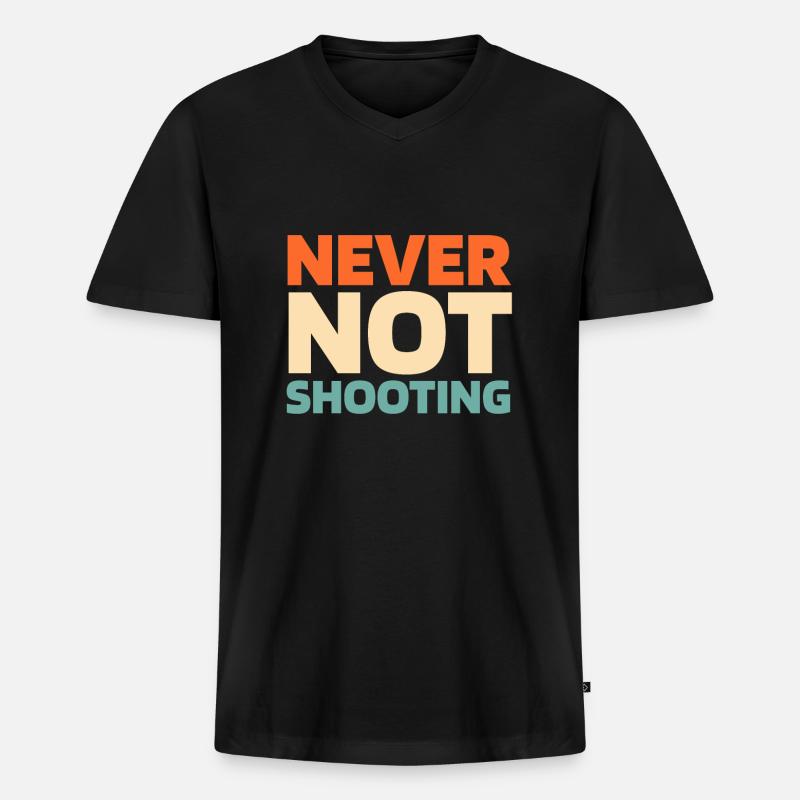Paintball - Männer Premium Bio T-Shirt mit V-Ausschnitt - Schwarz