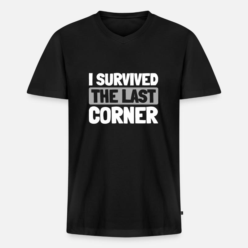 Sim Racing - Männer Premium Bio T-Shirt mit V-Ausschnitt - Schwarz