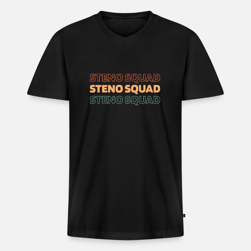 Choreograf Kader - Männer Premium Bio T-Shirt mit V-Ausschnitt - Schwarz