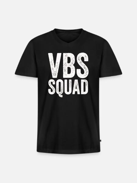 VBS Squad Bible Shool - Men's Premium Organic T-shirt with V-neck - black