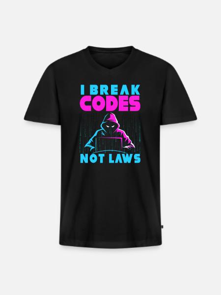 Ethical Hacker Cybersecurity Expertise - Men's Premium Organic T-shirt with V-neck - black