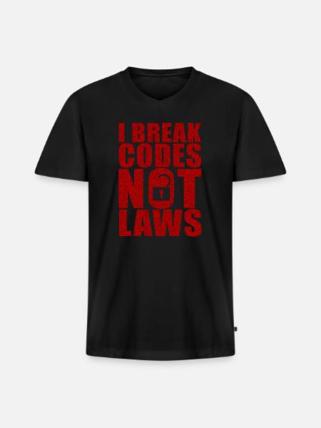 Ethical Hacker Cybersecurity Expertise - Men's Premium Organic T-shirt with V-neck - black