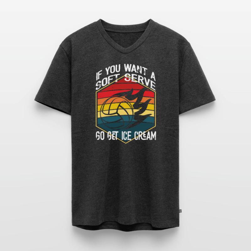 Wenn Sie ein Softeis wollen, holen Sie sich Eis Männer Premium Bio T-Shirt mit V-Ausschnitt