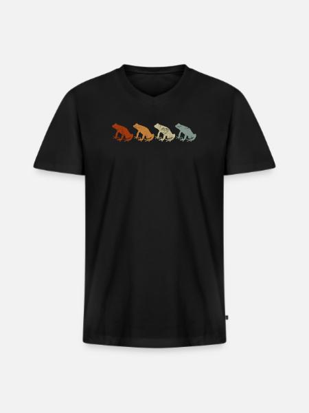 Taíno Echoes Caribbean Ancestry Pride - Men's Premium Organic T-shirt with V-neck - black