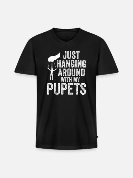 Puppetry Puppeteer Puppet Puppets - Men's Premium Organic T-shirt with V-neck - black