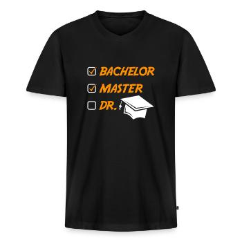 Master 2022 Master Hut Master Abschluss - Männer Premium Bio T-Shirt mit V-Ausschnitt - Schwarz - Vorne - Nico (187cm)