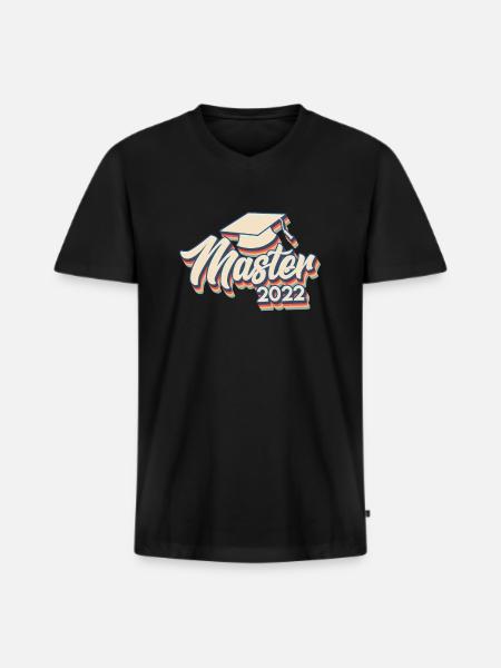 Master 2022 Master 2022 - T-shirt encolure en V Premium bio Homme - noir