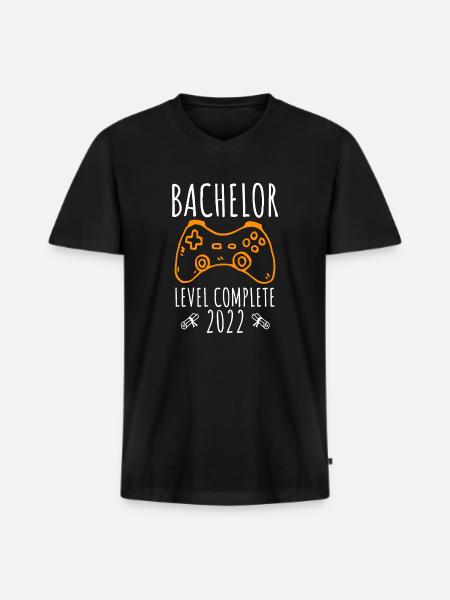 Baccalauréat 2022 Baccalauréat complet - T-shirt encolure en V Premium bio Homme - noir