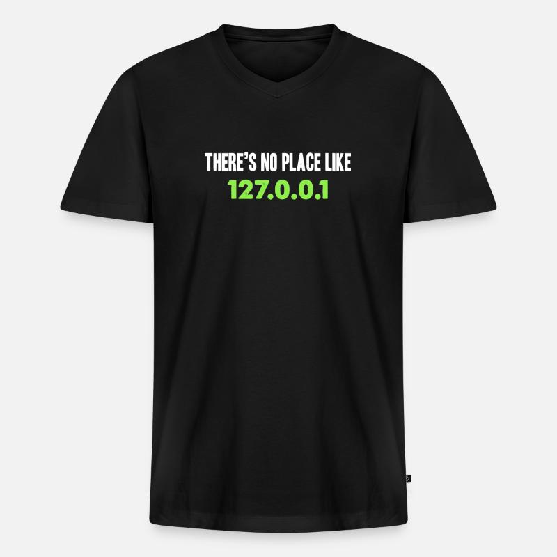Sysadmin Day Design Geschenk - Männer Premium Bio T-Shirt mit V-Ausschnitt - Schwarz