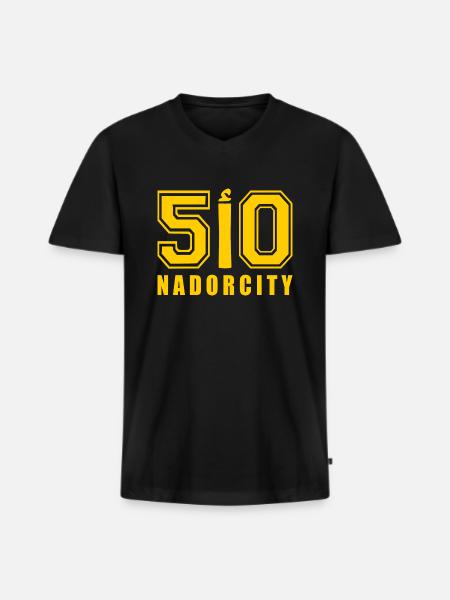 Nadorcity nador ا 50 - Men's Premium Organic T-shirt with V-neck - black