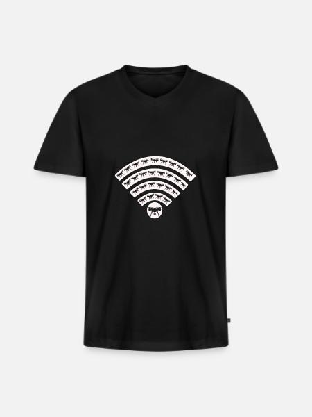 Quadrocopter FPV Drohne Drohnenflieger - Männer Premium Bio T-Shirt mit V-Ausschnitt - Schwarz