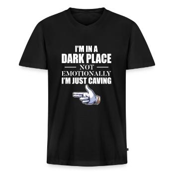Endoskopie Proktologe Endo - Männer Premium Bio T-Shirt mit V-Ausschnitt - Schwarz - Vorne - Nico (187cm)