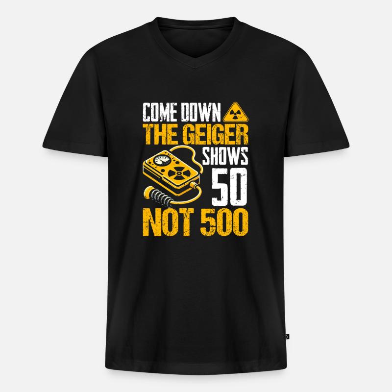 Nuclear engineering engineer - Männer Premium Bio T-Shirt mit V-Ausschnitt - Schwarz
