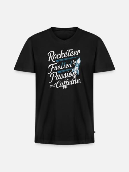 Model Rocket - Men's Premium Organic T-shirt with V-neck - black