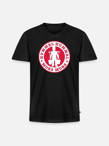 Hummel Hummel Mors Mors / Hamburg 2c - Premium økologisk T-skjorte med V-hals for menn - svart