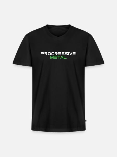 Progressive Metal | Rock, Music, Guitar - Men's Premium Organic T-shirt with V-neck - black